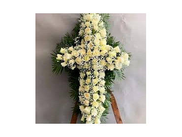 ΣΤΑΥΡΟΣ ΣΥΛΛΥΠΗΤΗΡΙΩΝ  ΜΕ ΛΕΥΚΑ ΤΡΙΑΝΤΑΦΥΛΛΑ ΝΟ9